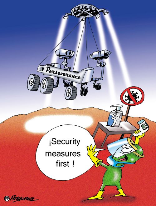 "Security measures first!"