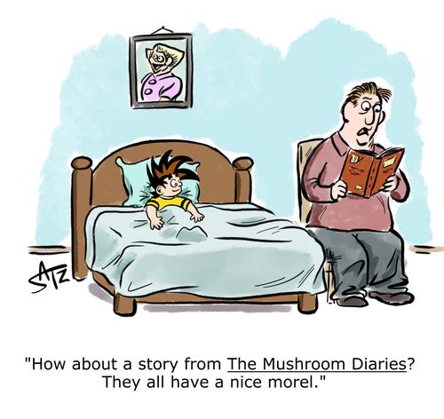 "How about a story from The Mushroom Diaries? They all have a nice morel."