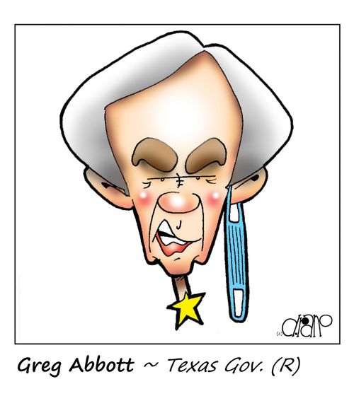 Greg Abbott caricature