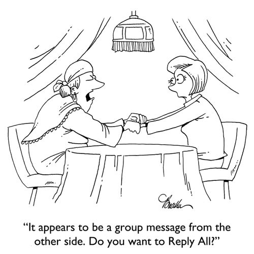 "It appears to be a group message from the other side. Do you want to Reply All?"