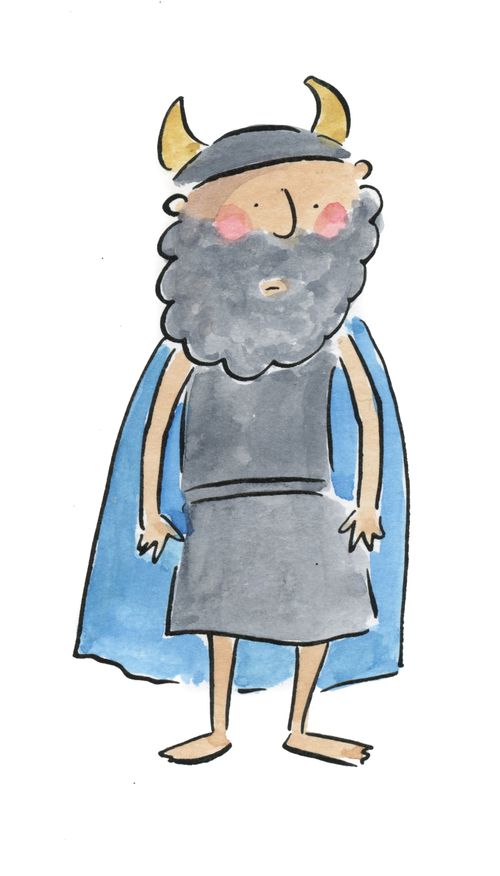 Horned costume.