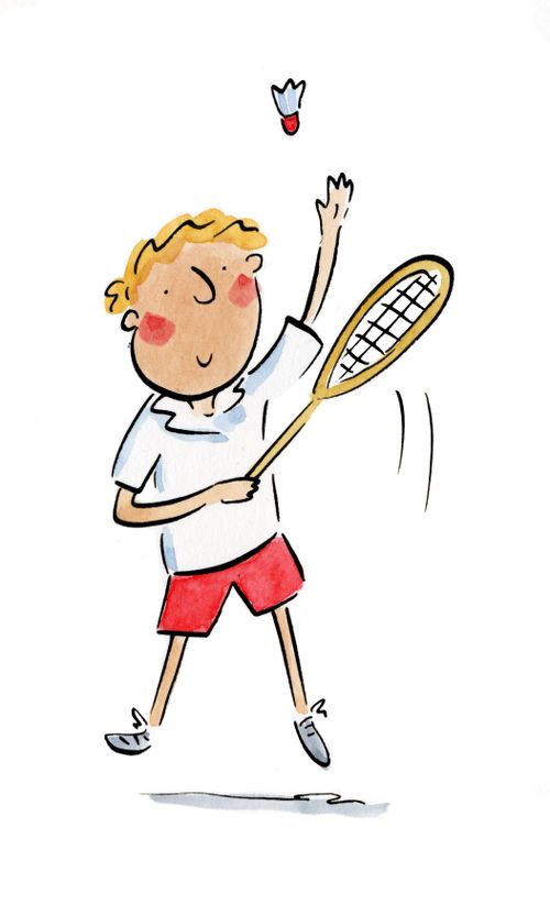 Badminton player.