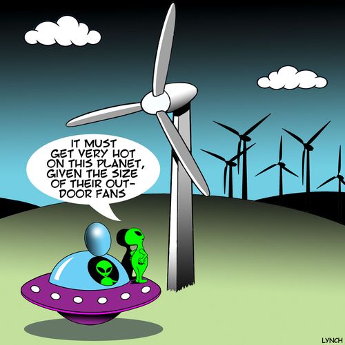 "It must get very hot on this planet, given the size of their out-door fans."