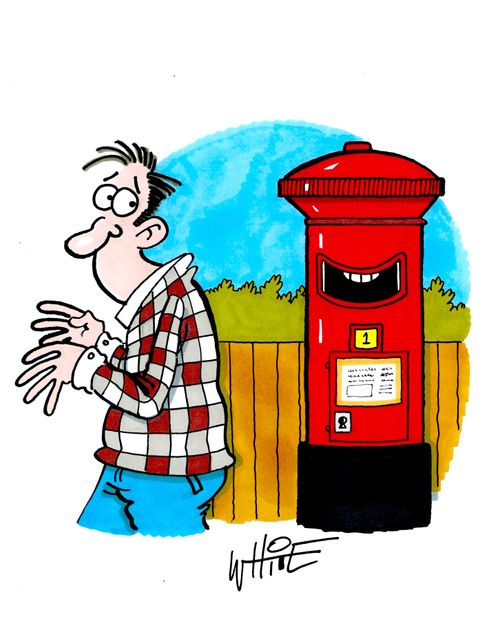 postbox grin...