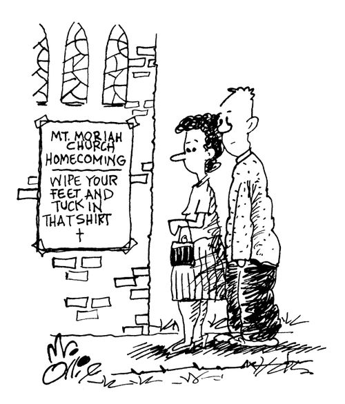 Mt. Moriah Church Homecoming: Wipe your feet and tuck in that shirt
