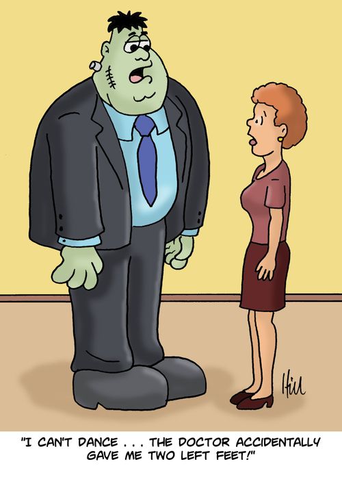 "I Can't Dance... The Doctor Accidentally Gave Me Two Left Feet!"