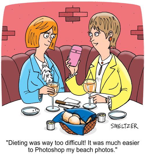 "Dieting was way too difficult! It was much easier to Photoshop my beach photos."