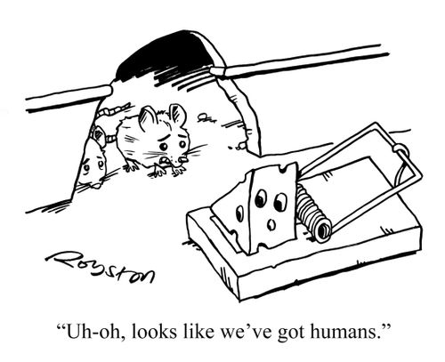 "Uh-oh, looks like we've got humans."