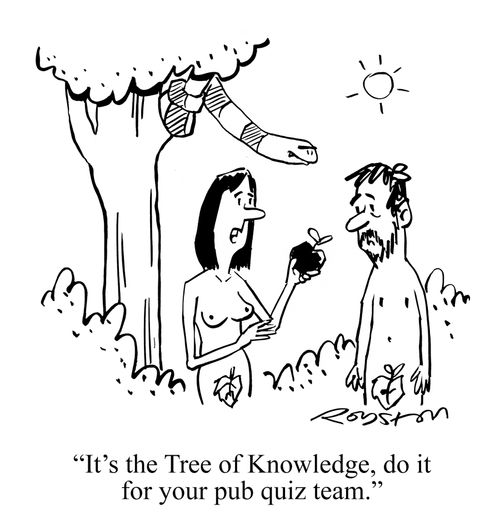 "It's the Tree of Knowledge, do it for your pub quiz team."
