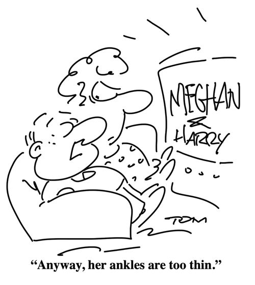 "anyway, her ankles are too thin."