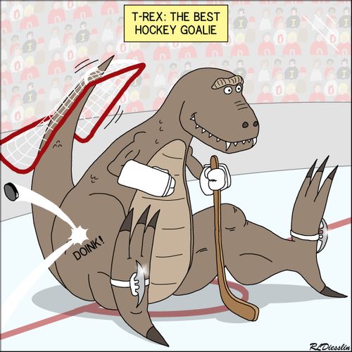 T-Rex: the Best Hockey Goalie
