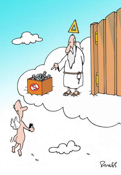 No cellphones in heaven
