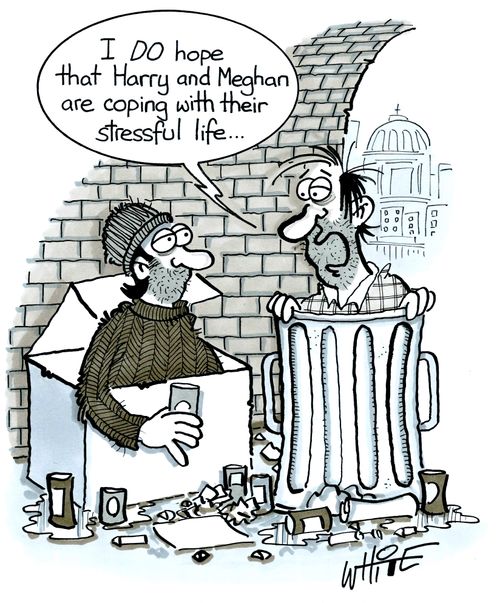 "I do hope that Harry and Meghan are coping with their  stressful life..."