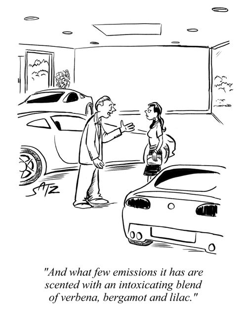 "And what few emissions it has are scented with an intoxicating blend of verbena, bergamot and lilac."