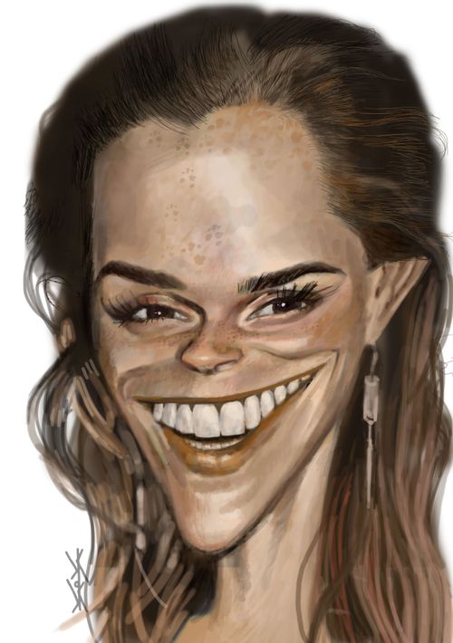 Emma Watson caricature