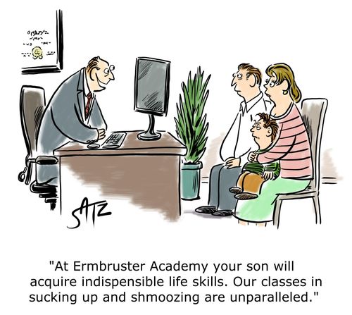 "At Ermbruster Academy you son will acquire indispensible life skills."