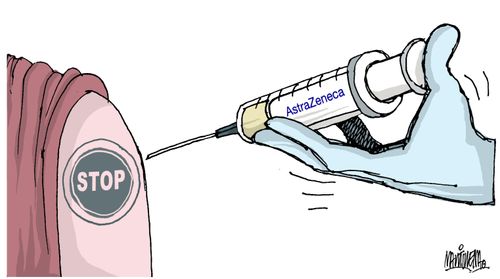 Use of the AstraZeneca vaccine is suspended in Europe
