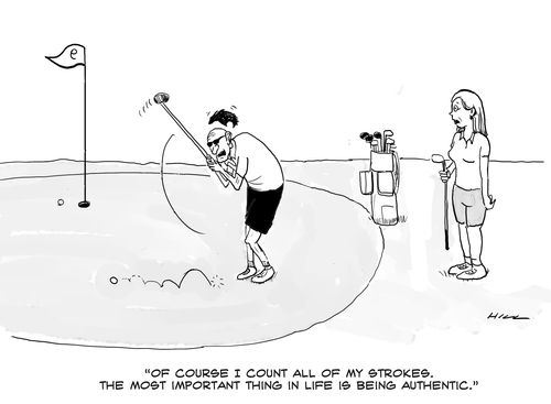 "Of course I count all of my strokes. The most important thing in life is being authentic."