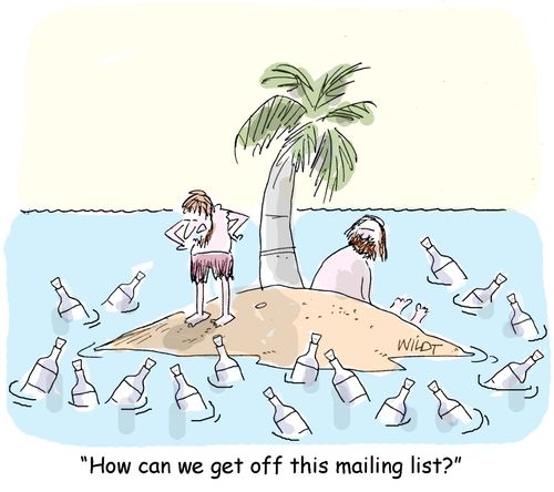 "How do we get off this mailing list?"