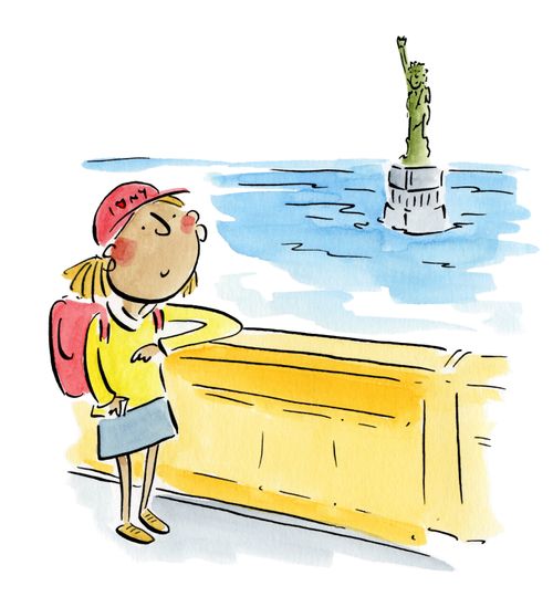 Statue of Liberty from the Staten Island Ferry trip.
