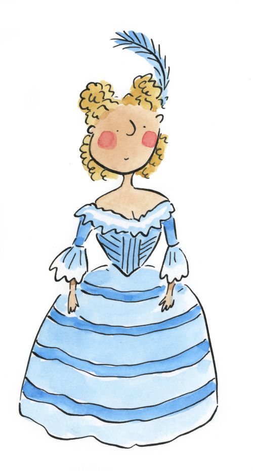 Blue Dress and Feather
