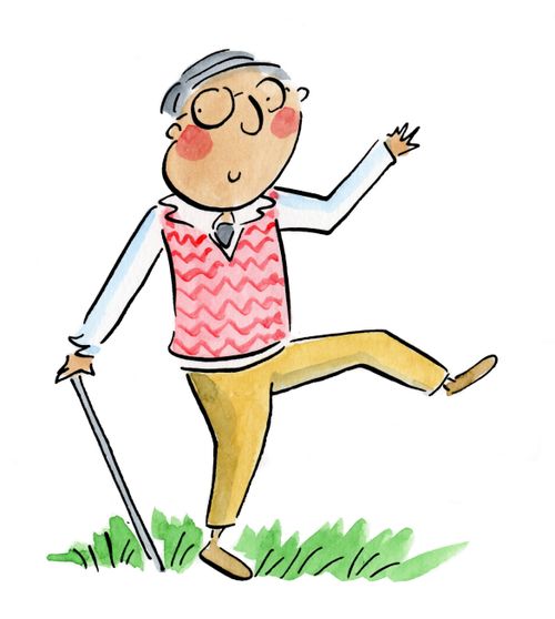 Sprightly old man
