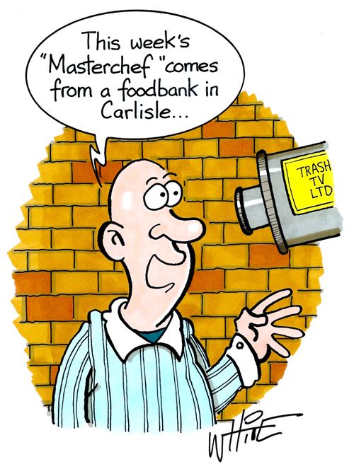 "This week's 'Masterchef' comes from a foodbank in Carlisle..."