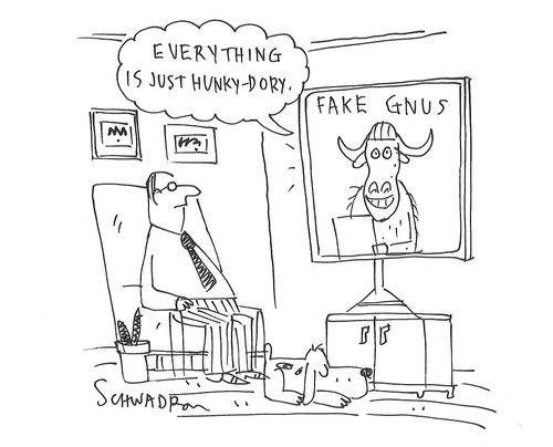 "Everything is just hunky-dory."