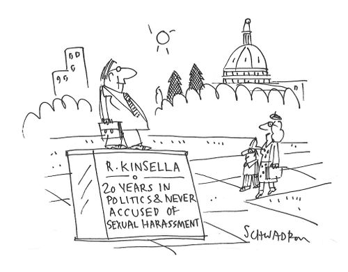 R. Kinsella: 20 Years in Politics & Never Accused of Sexual Harassment
