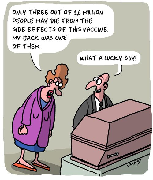 "Only three out of 16 million people may die from the side effects of this vaccine. My Jack was one of them."