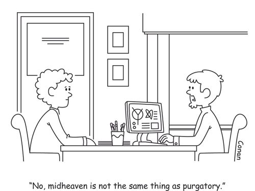 "No, Midheaven is not the same thing as purgatory."
