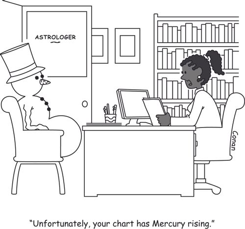 "Unfortunately, your chart as Mercury rising."