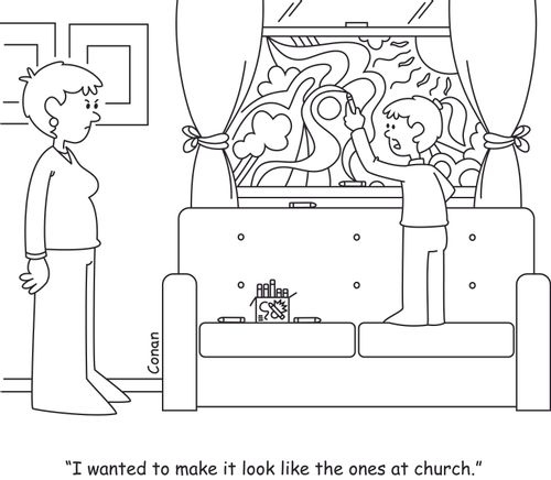 "I wanted to make it look like the ones at church."