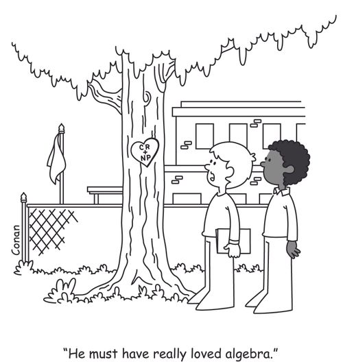 "He must have really loved algebra."
