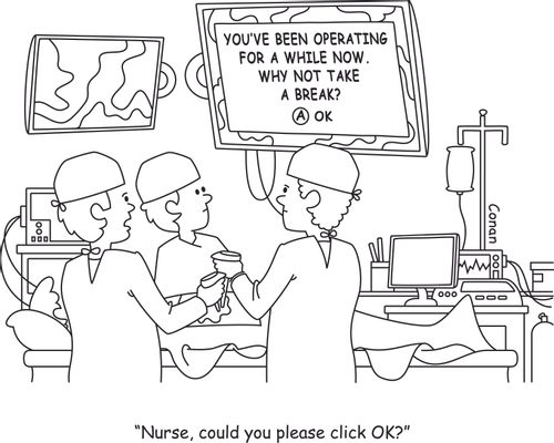 "Nurse, could you please click Ok?"