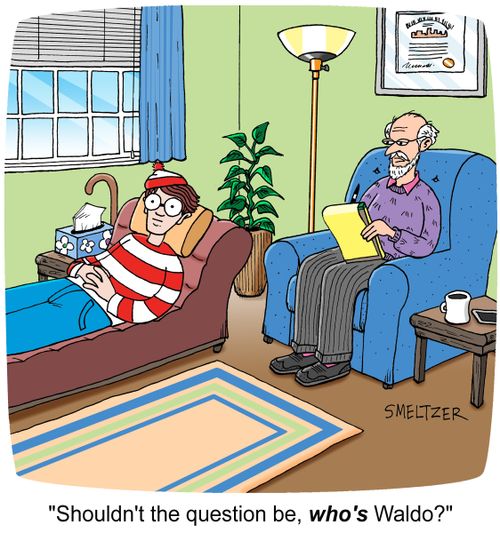 "Shouldn't the question be, who's Waldo?"