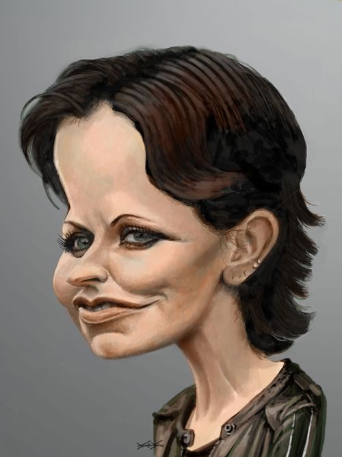 Dolores O'Riordan caricature