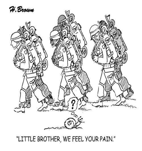 "Little brother, we feel your pain."