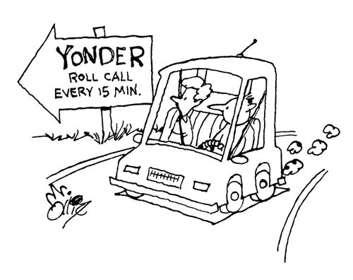 Yonder: Roll Call Every 15 Min.