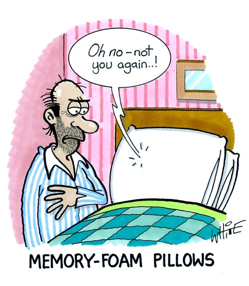 Memory-foam pillows...