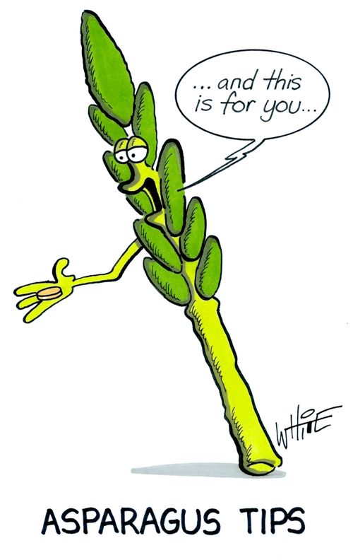 asparagus tips...