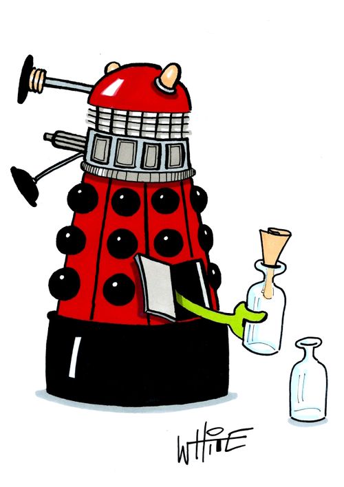 Dalek putting out the empties...