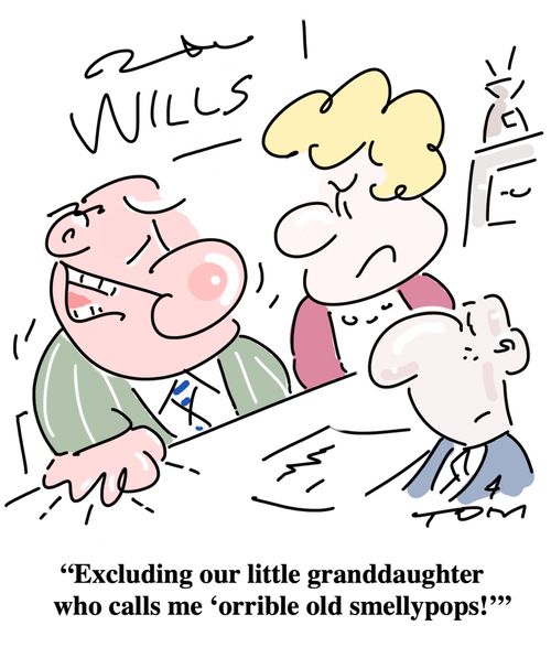 "Excluding our little granddaughter who calls me 'horrible old smellypops!'"