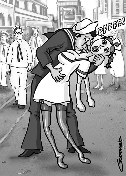 VJ Day Photo Parody