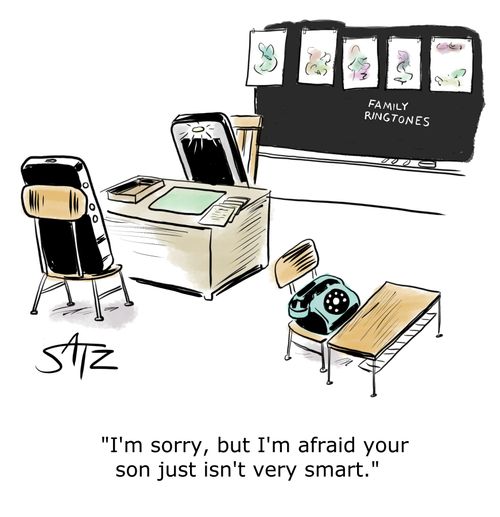 "I'm sorry, but I'm afraid your son just isn't very smart."