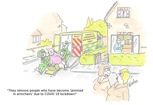 "They remove people who have become 'jammed in armchairs' due to COVID 19 lockdown!"