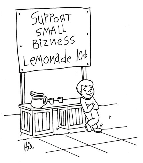 Support Small Business Lemonade Stand