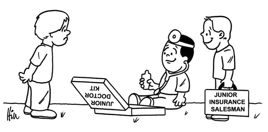 Junior Doctor and Junior Insurance Salesman