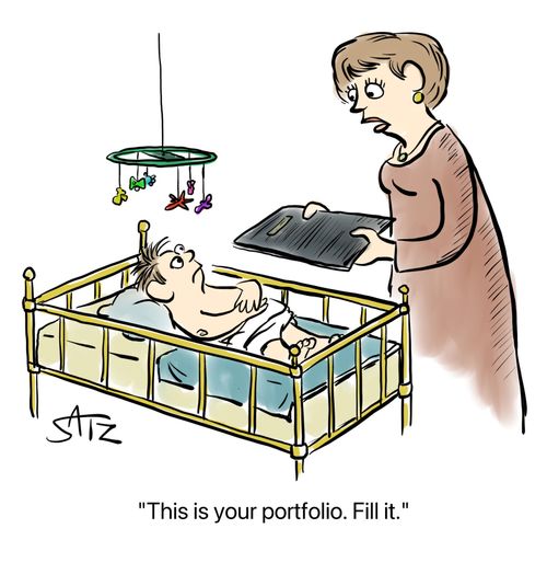"This is your portfolio. Fill it."
