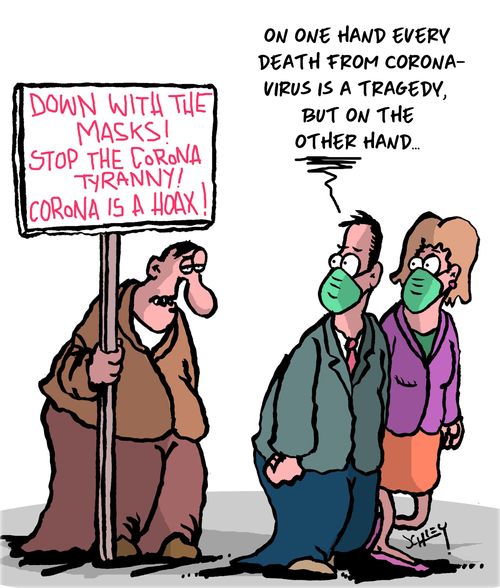 "On the one hand every death from coronavirus is a tragedy, but on the other hand. . ."